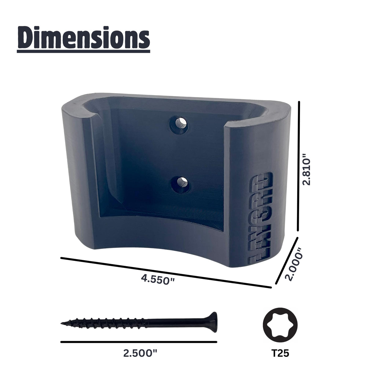 Dewalt wall mount close-up reveals precise fit for DCBL772.