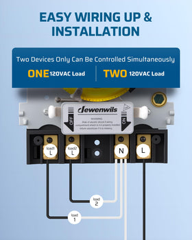 DEWENWILS ETL-listed timer for irrigation, lighting, pool, and spa setups