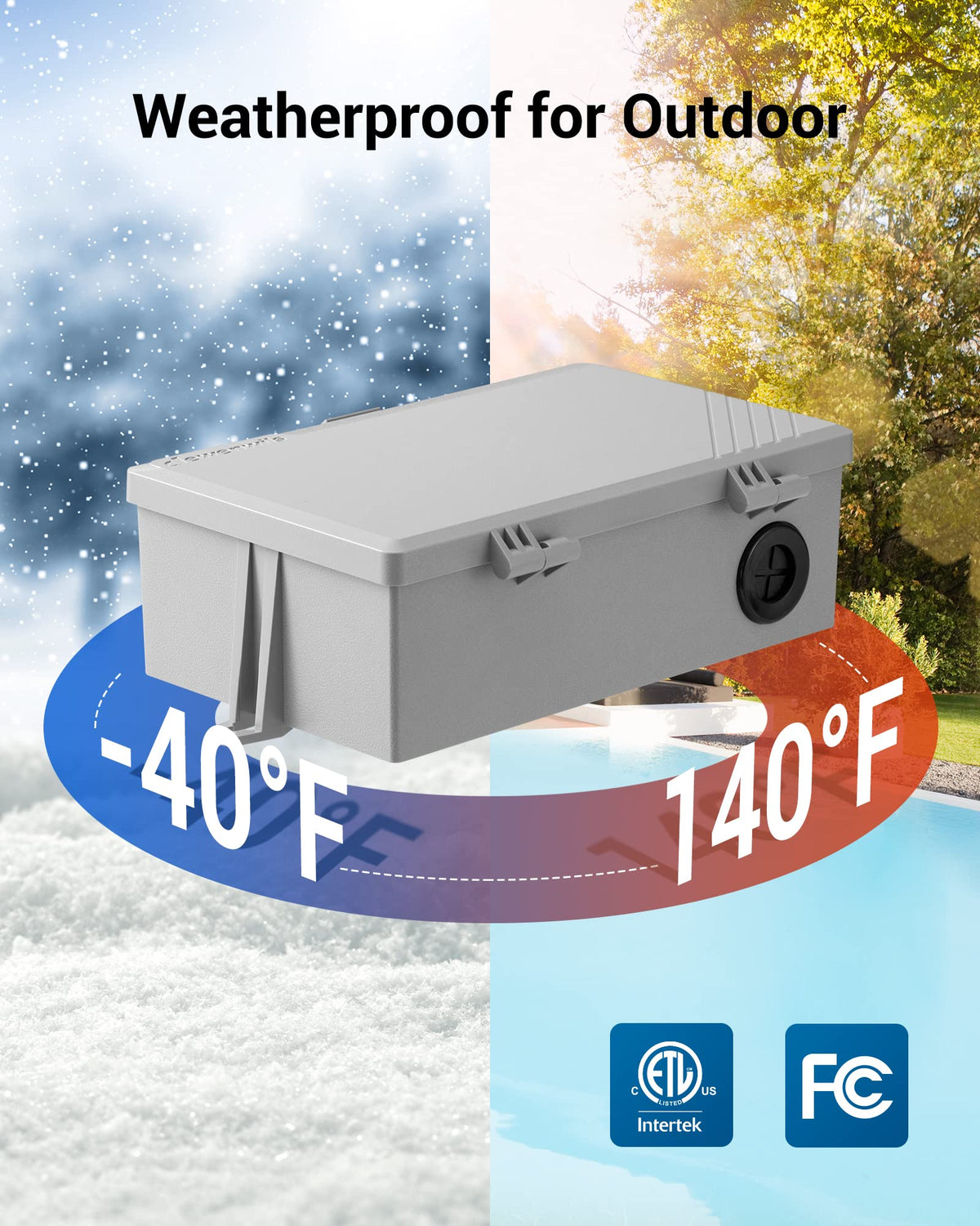 DEWENWILS weatherproof timer suited for outdoor use and irrigation