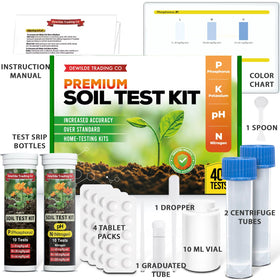 Dewilde test tablets and bottles for reliable soil measurements.