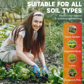 Lawn pH testing using Dewilde strips in a green lawn