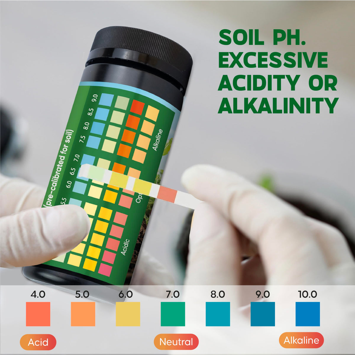 Portable Dewilde pH test kit for on-the-go soil checks