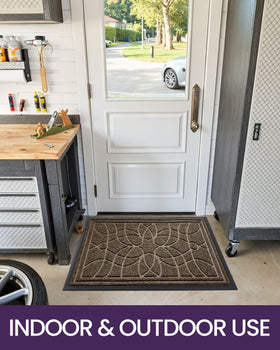 DEXI low-profile design allows doors to open smoothly over the mat