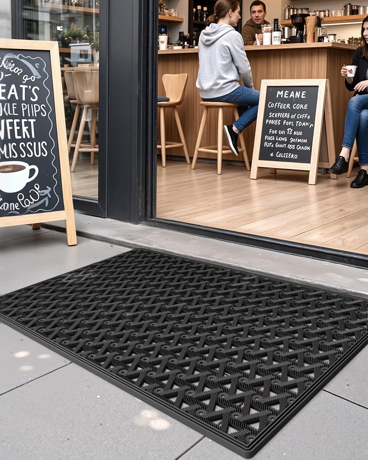 DEXI all-weather mat endures extreme heat and winter snow year round.
