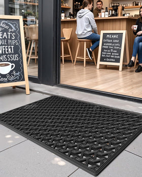 DEXI all-weather mat endures extreme heat and winter snow year round.