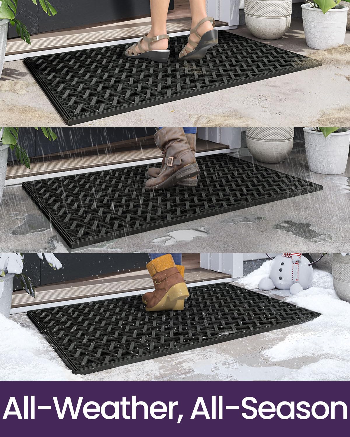 DEXI over 150 drain holes prevent pooling for rapid outdoor drying.