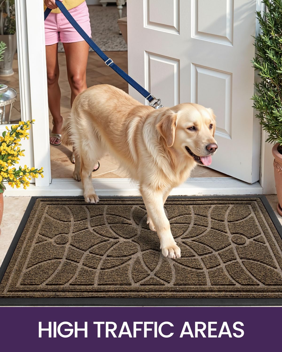 DEXI entryway-mat suitable for patio and garage entrances