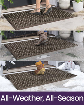 Drain holes with triangle design enable fast drainage.