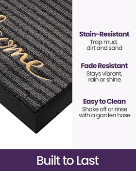 DEXI low-profile top surface keeps doors clear while blocking grit