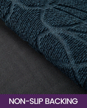 DEXI weatherproof mat blue ready for patio or garage use