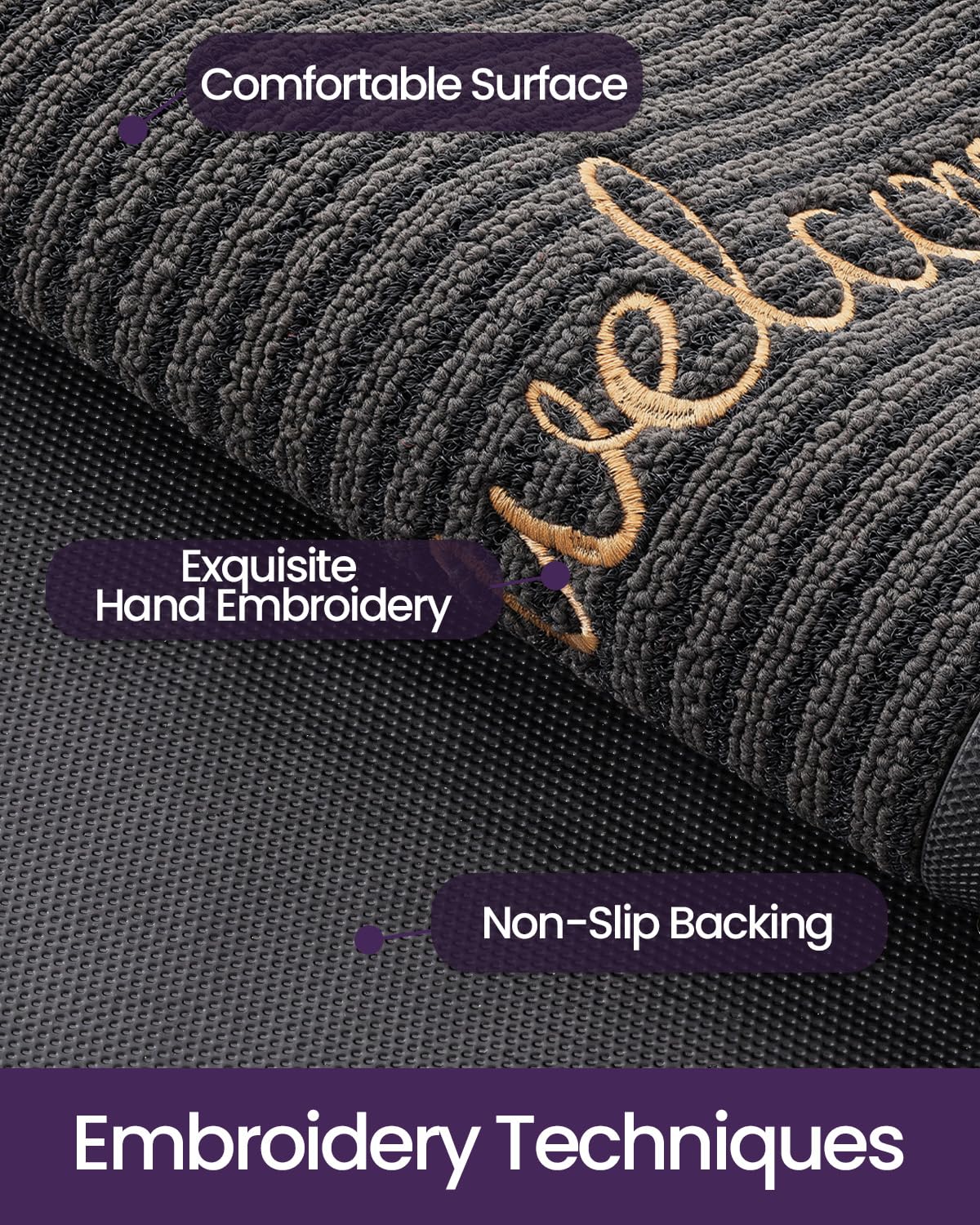 DEXI porch, garage, or entryway mat handles daily foot traffic
