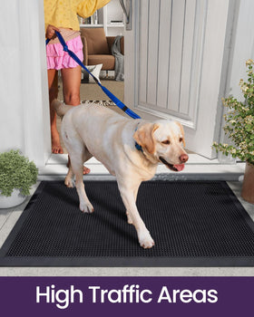 DEXI waterproof mat handles moisture outdoors