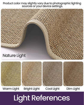 DEXI Ultra Thin Entryway Mat beige non-slip back prevents sliding
