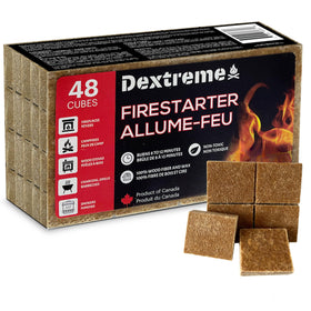 Dextreme fire starter cubes for easy ignition in campfires