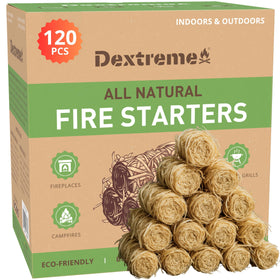 Dextreme fire starter pack-front view showing quick ignition and outdoor use.