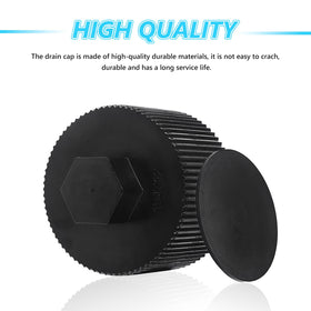 Durable heavy-duty plastic cap resists cracking under outdoor pool conditions