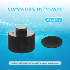 Gasket-included drain cap reduces water leakage in pool sanitation systems