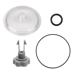 DFD sand filter leaf trap cover lid keeps debris out for clearer water.