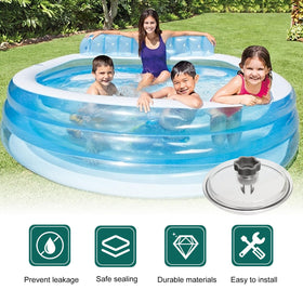 DFD sand filter pump valve and O-ring create a tight, leak-resistant seal.