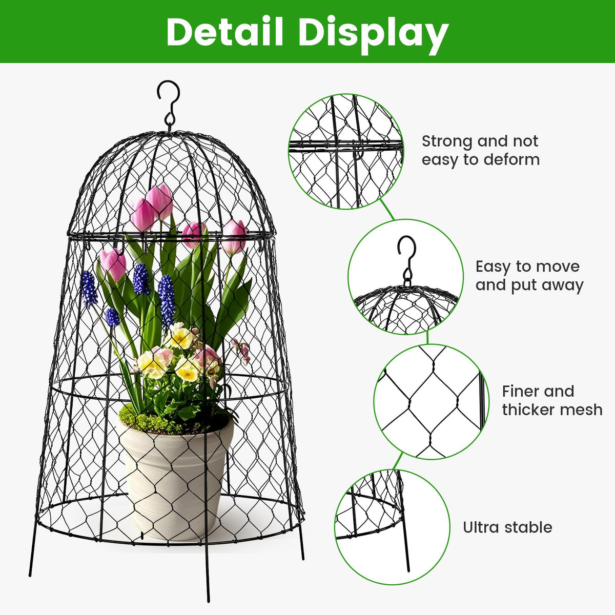 DFJFIFF protects flowers and fruit by deterring pests while letting light through.