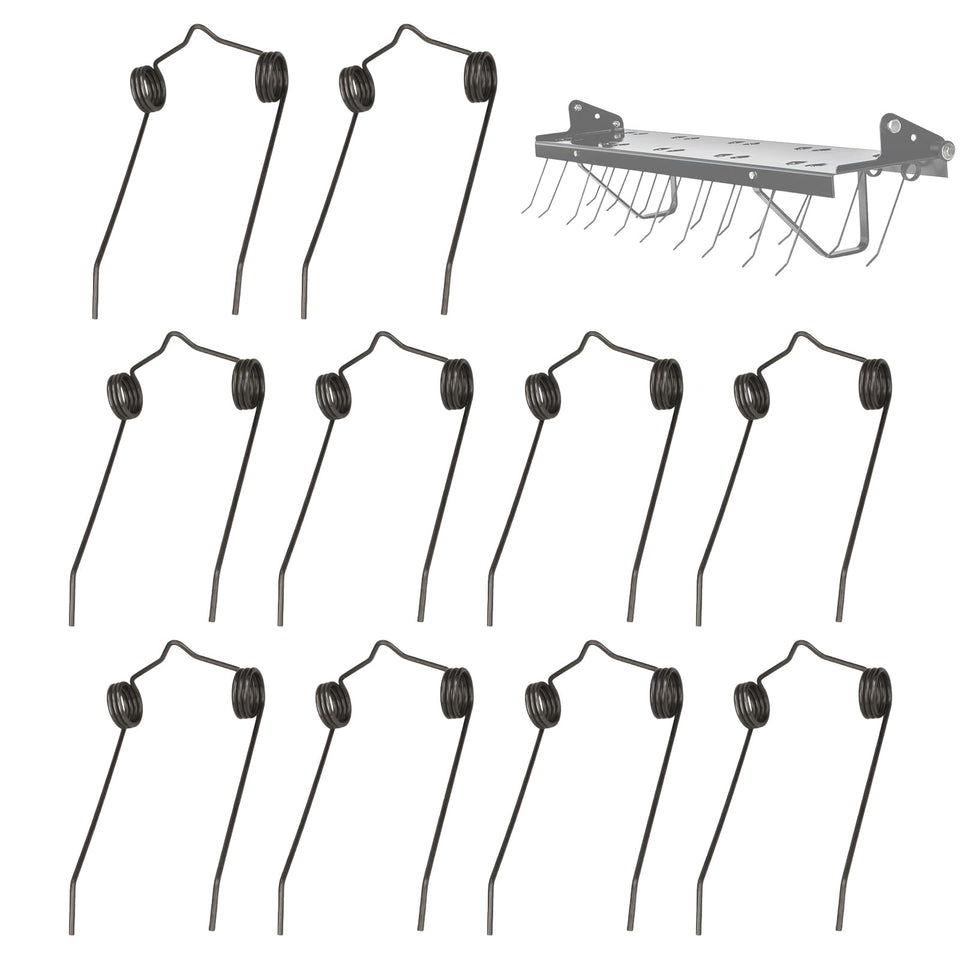 DFNIDY dethatcher spring tine 46761 front-mount close-up for effective lawn thatch removal.