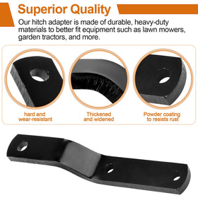 Dfnidy heavy-duty hitch adapter ready for reliable lawn equipment connections.