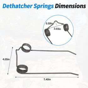 DFNIDY front-mount dethatcher assembly with screws for easy setup.