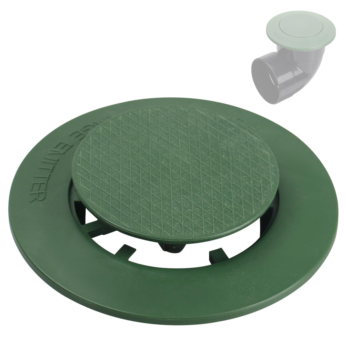 Dfnidy 4-inch drain emitter with smooth round flange for yard drainage