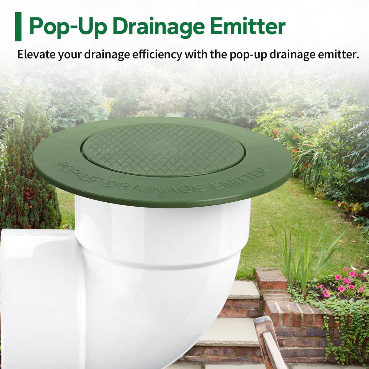 Outdoor drain cover by Dfnidy, 4-inch green durable for lawn traffic and mower safety