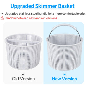DFNIDY pool skimmer basket with integrated handle for quick removal