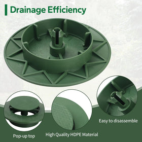 Dfnidy pop-up emitter cap guards against debris while releasing water up to 40 GPM