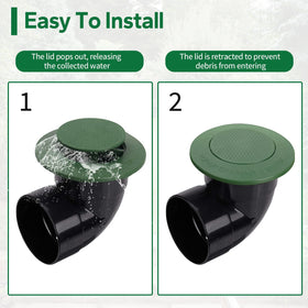 Weather-resistant Dfnidy pop-up emitter cap withstands sun and rain for long life