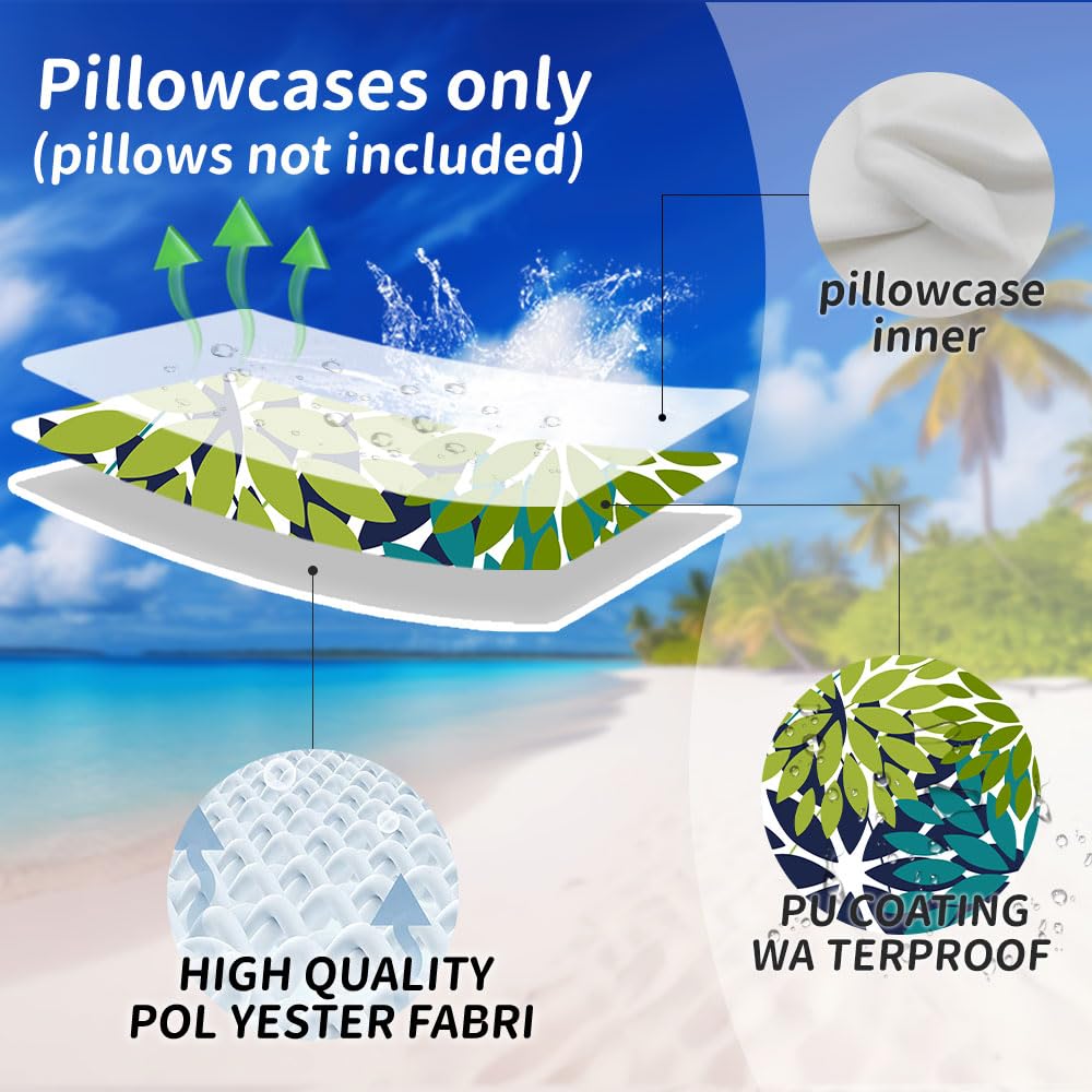 DFXSZ patio pillow cover with waterproof coating beads water