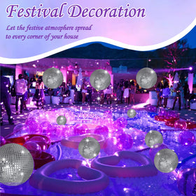 DGDRHZ disco ball cover sequins close-up, adds glamour to any party or wedding