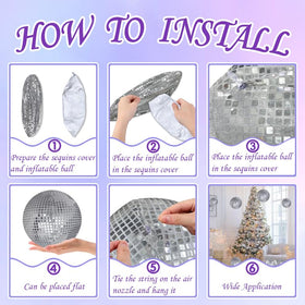 DGDRHZ hanging disco ball design suitable for ceiling or doorway displays
