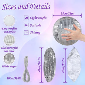 DGDRHZ silver wire bundle for securing and hanging disco ball decor