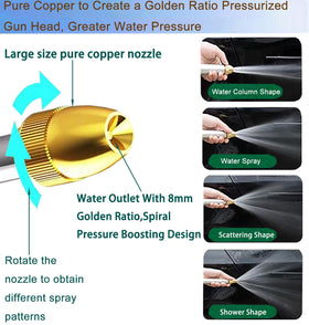 DGESRUNDA ergonomic grip reduces hand fatigue during extended watering or washing.