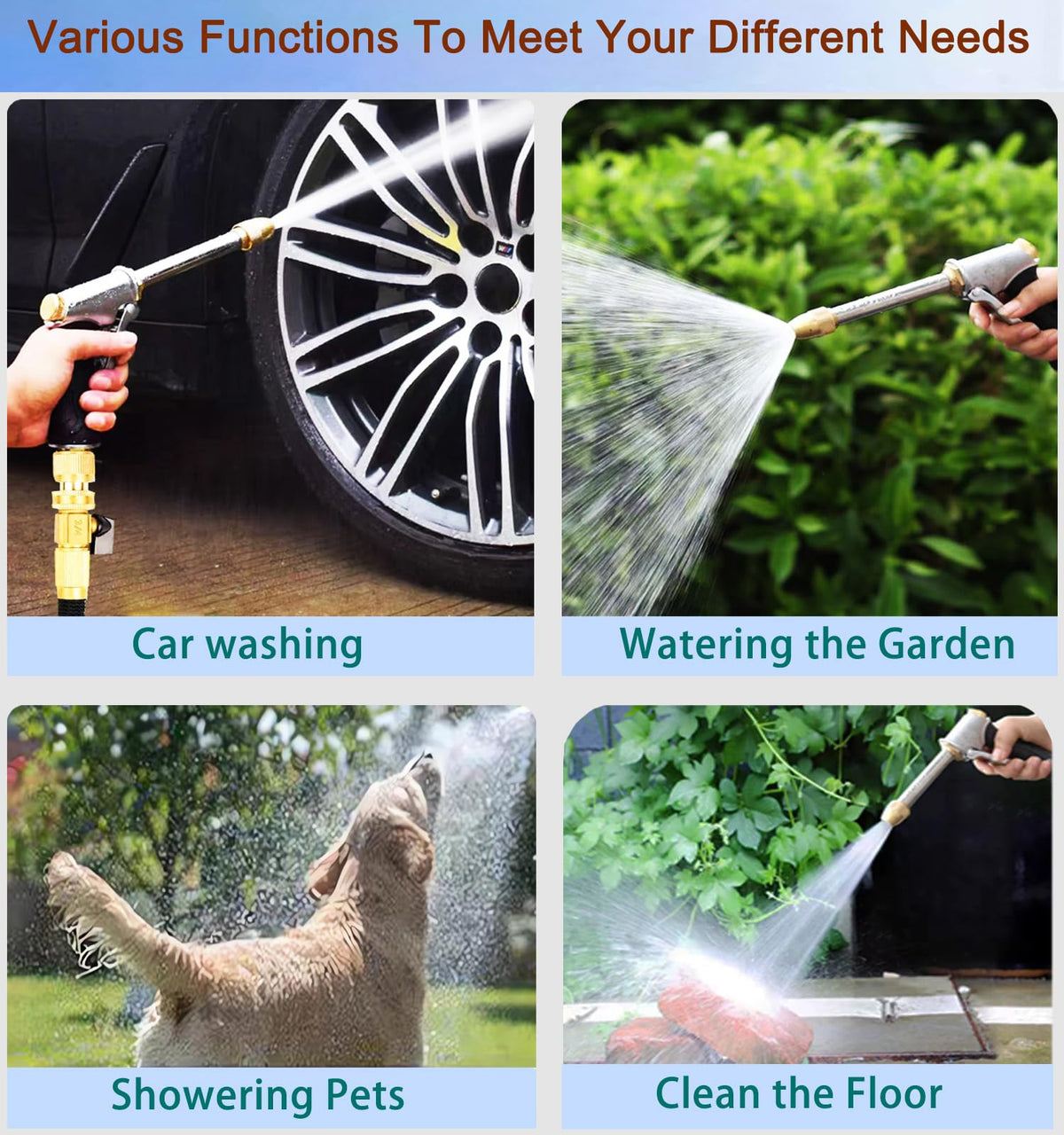DGESRUNDA upgraded nozzle with leak-proof seal for steady water flow.