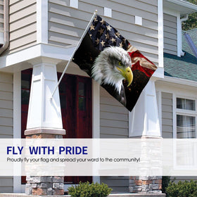 DGFhk flag features double-stitched edges for long-lasting display in wind.