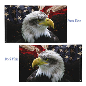 DGFhk flag 3x5 reinforced header supports outdoor mounting.
