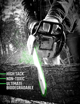DGP Pro100 biodegradable bar oil USA-made, eco-friendly production.