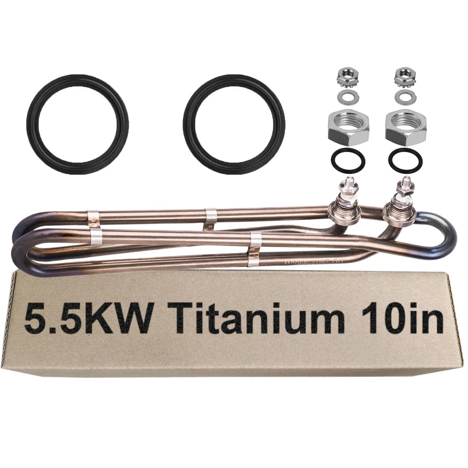 Dgqtrx 5.5kW titanium heater element for Balboa spas improves heating efficiency.