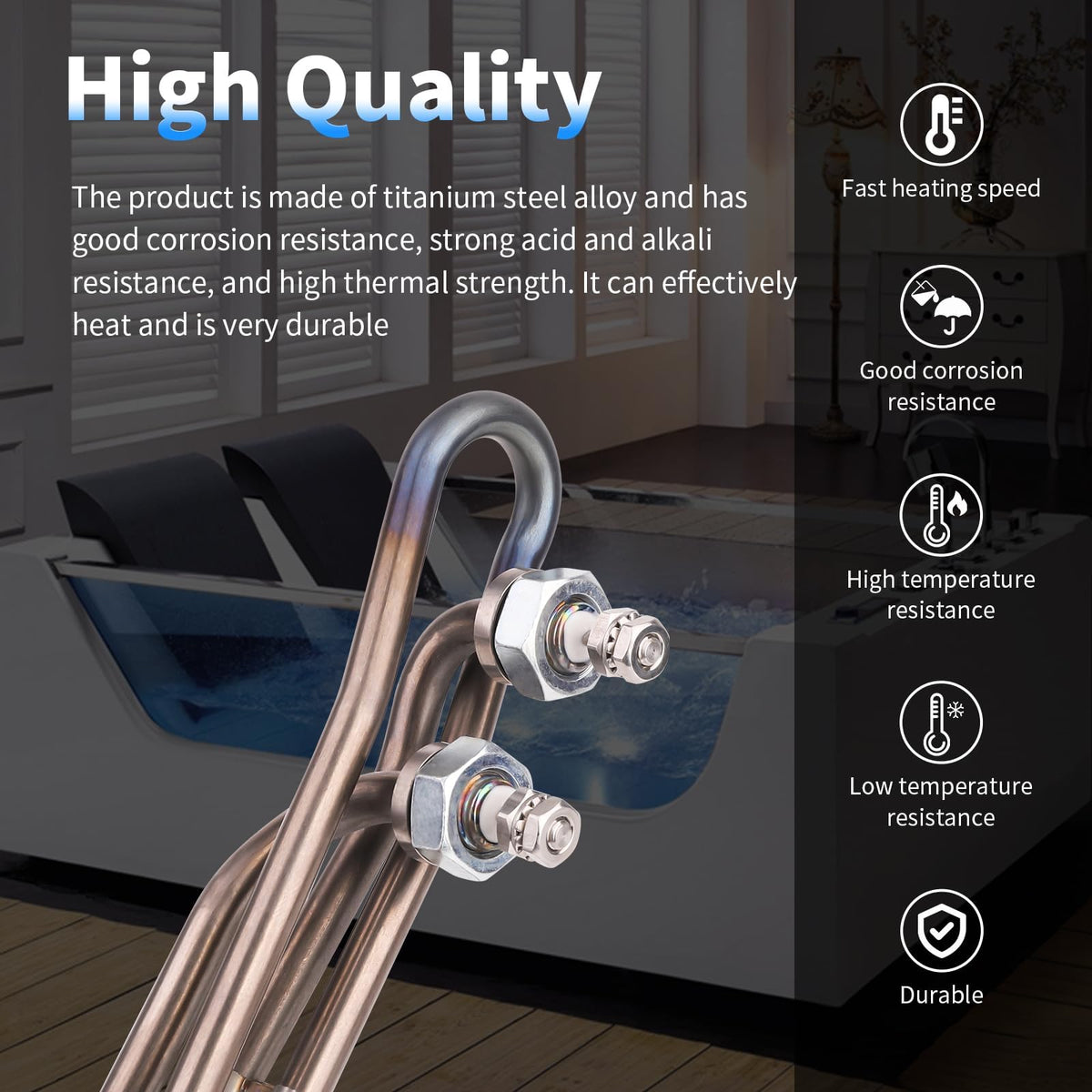 Dgqtrx Easy-screw-on design aids quick replacement.