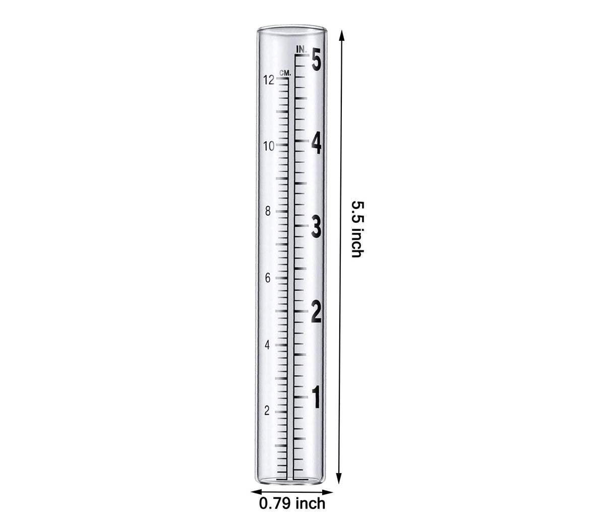Durable plastic rain gauge tubes from dgudgu for outdoor yard use.
