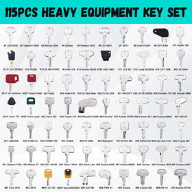 DHEISHA heavy equipment keys showing durable wear-resistant material