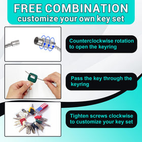DHEISHA wear-resistant metal keys for rugged environments