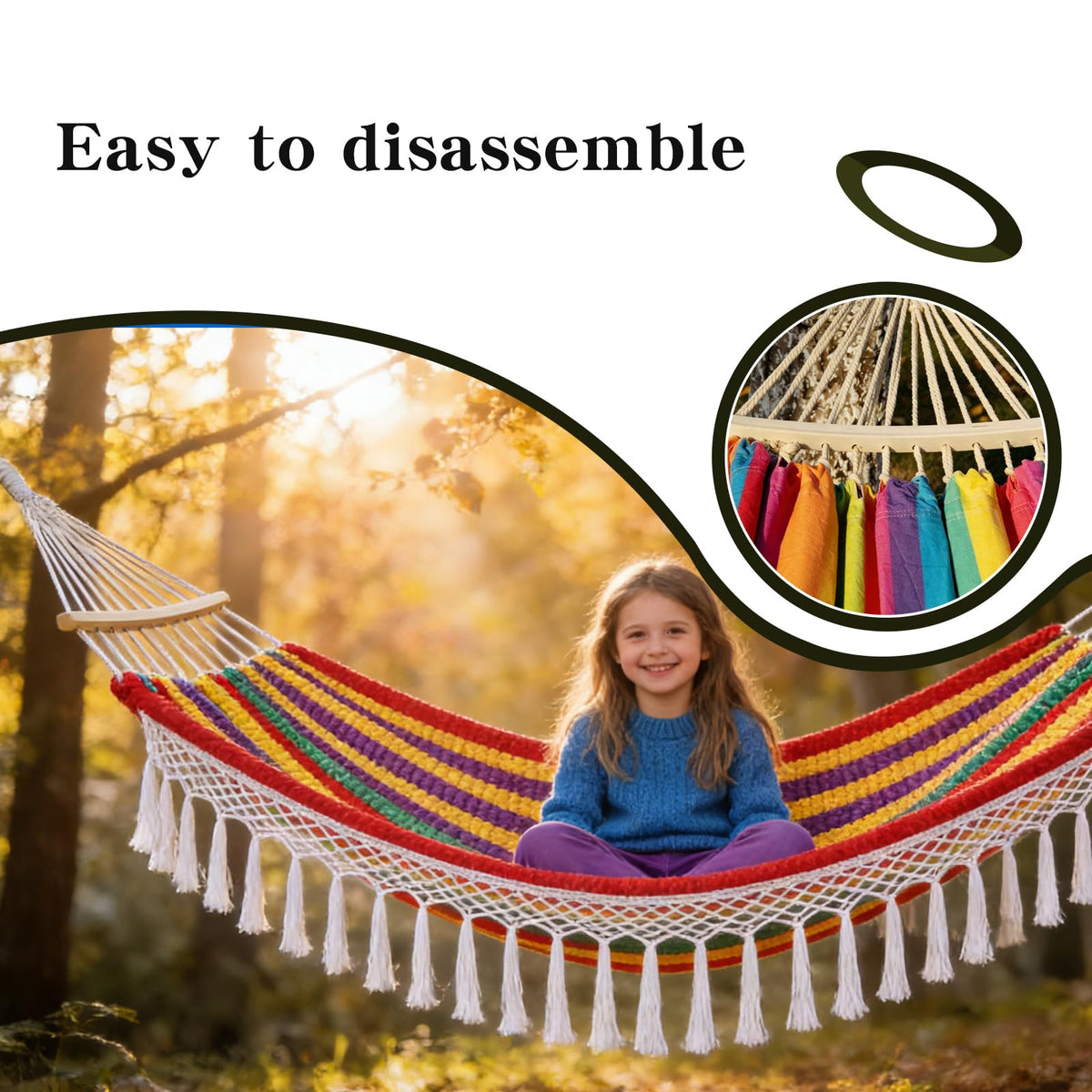 DHSUN versatile setup for patio, backyard, or porch.
