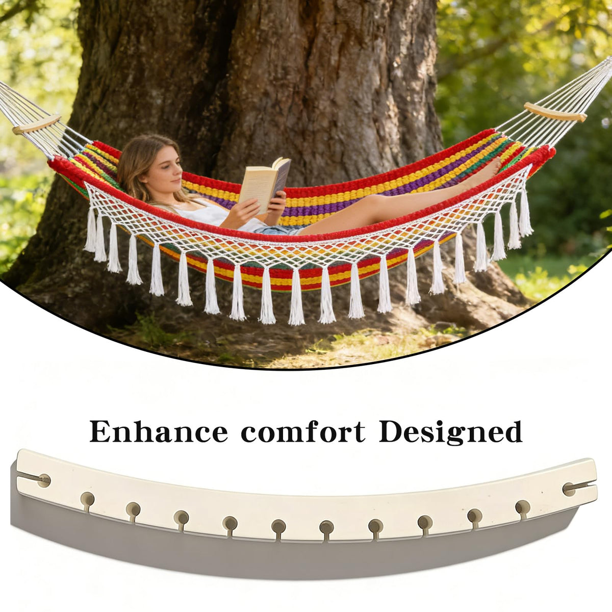 DHSUN dimensions ensure secure fit with most hammocks.