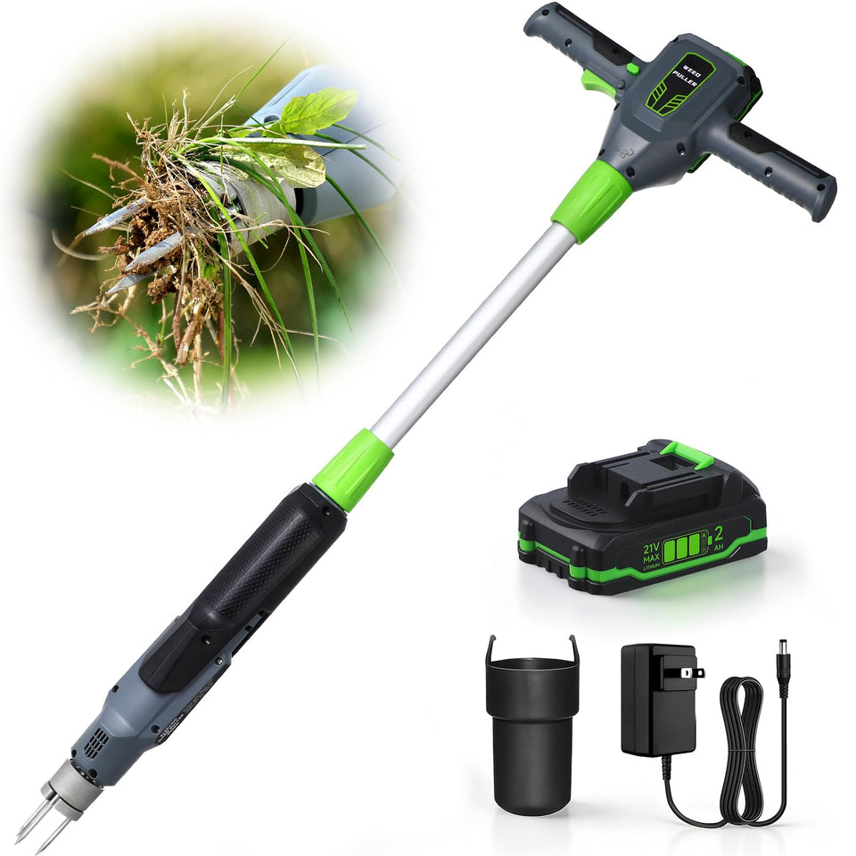 DIAINSKY weed puller in action for standing weed removal