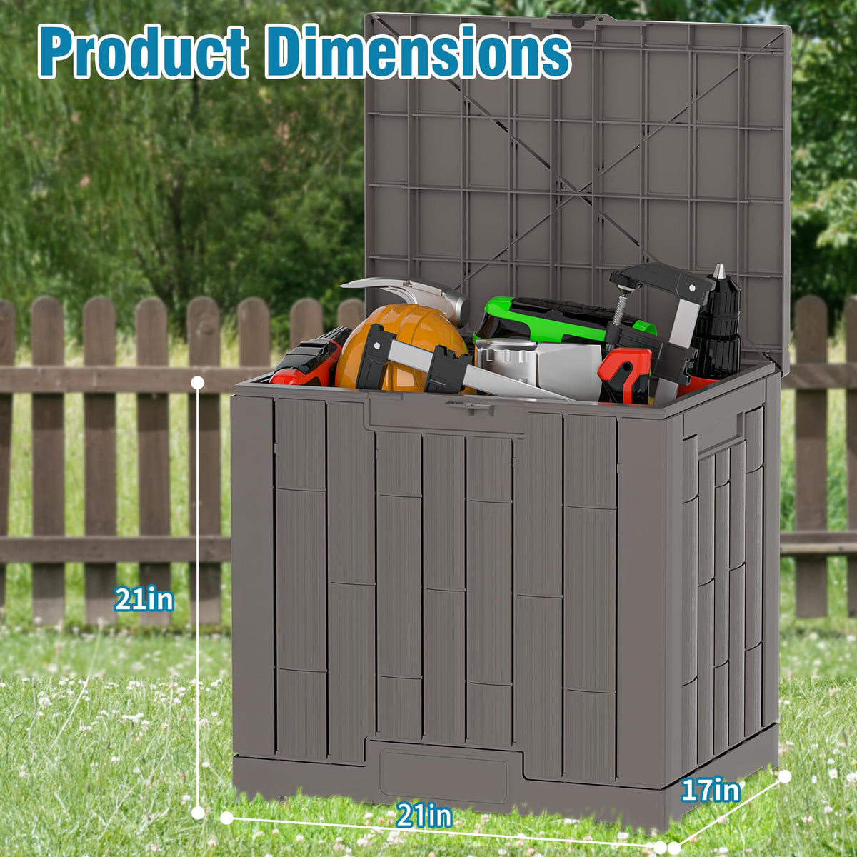 DiamondForge lockable lid provides secure outdoor storage during activities.